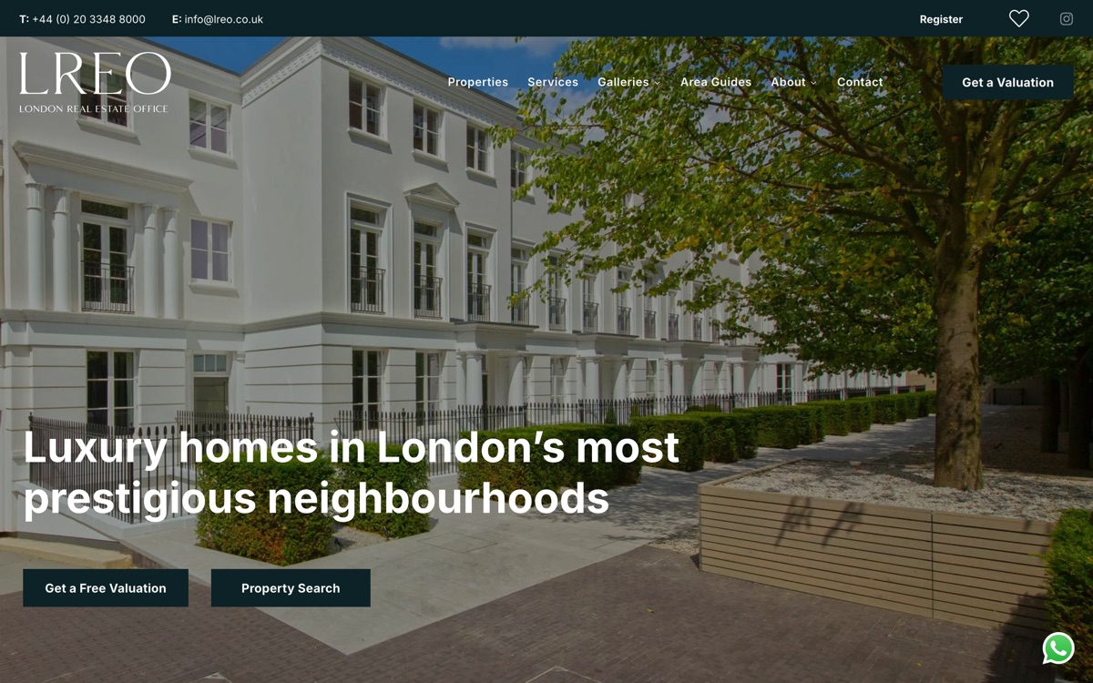 London Real Estate Office website
