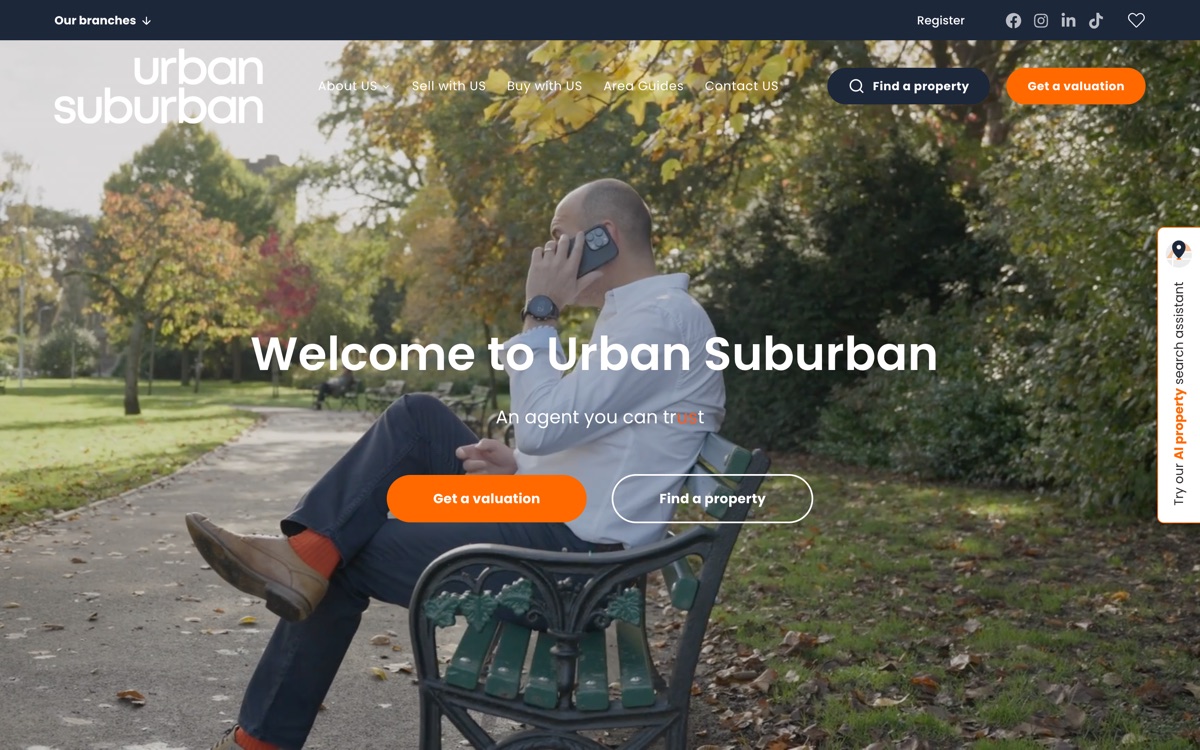 Urban Suburban website